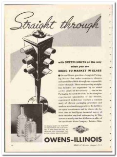 Owens-Illinois Glass Company 1935 vintage ad Packaging Service market