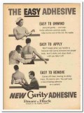 Kendall Company 1959 vintage medical ad Bauer Black Curity adhesive