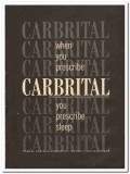 Parke Davis Company 1959 vintage medical ad Carbrital sleep