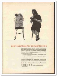 Smith Kline French Laboratories 1959 vintage medical ad Dexamyl