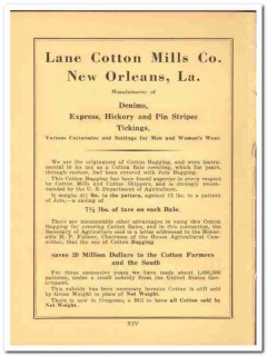 Lane Cotton Mills Company 1941 vintage textile ad denims express Lane Cotton Mills Company 1941 vintage textile ad denims express