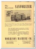 Morrison Machine Company 1941 vintage textile ad Sanforizer Morrison Machine Company 1941 vintage textile ad Sanforizer