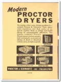 Proctor Schwartz Inc 1941 vintage textile ad Dryers roller impact loop