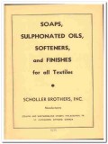 Scholler Brothers Inc 1941 vintage textile ad soaps sulphonated oils