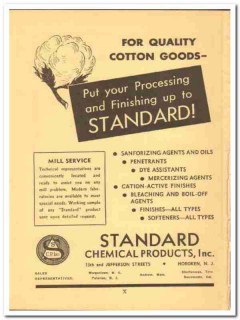 Standard Chemical Products Inc 1941 vintage textile ad process finish