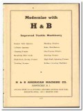 H B American Machine Company 1949 vintage textile ad modernize
