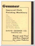 David Gessner Company 1938 vintage textile ad finishing machinery wool