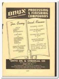 Onyx Oil Chemical Company 1938 vintage ad process finishing compounds