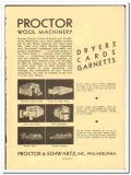 Proctor Schwartz Inc 1938 vintage textile ad wool machinery dryers
