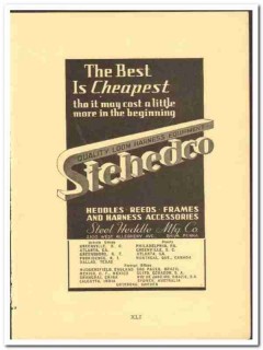 Steel Heddle Mfg Company 1938 vintage textile ad Stehedco reeds frames Steel Heddle Mfg Company 1938 vintage textile ad Stehedco reeds frames