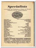 James Hunter Machine Company 1948 vintage textile ad woolen worsted