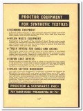 Proctor Schwartz Inc 1952 vintage textile ad synthetic equipment nylon
