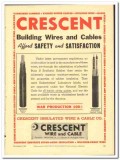 Crescent Insulated Wire Cable Company 1943 vintage electrical ad