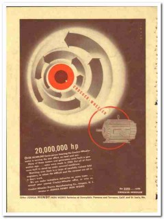 Crocker-Wheeler Electric Mfg Company 1943 vintage ad motor horse-power Crocker-Wheeler Electric Mfg Company 1943 vintage ad motor horse-power