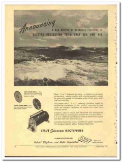 Federal Telephone Radio Corp 1943 vintage electrical ad protection