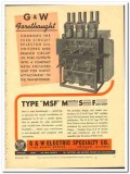 G W Electric Specialty Company 1943 vintage ad cable switch fuse unit