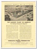 Indiana Steel Products Company 1943 vintage electrical ad magnet plant