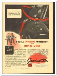 Irvington Varnish Insulator Company 1943 vintage electrical ad double