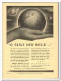 Joseph Dixon Crucible Company 1943 vintage electrical ad brave world