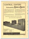Kirk Blum Mfg Company 1943 vintage electrical ad control centers