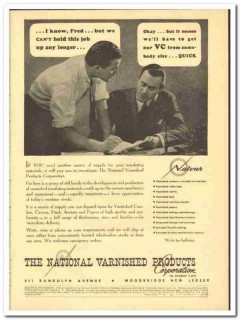 National Varnished Products Corp 1943 vintage electrical ad insulating