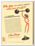 Ohio Brass Company 1943 vintage electrical ad insulator strength Ohio Brass Company 1943 vintage electrical ad insulator strength