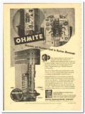 Ohmite Mfg Company 1943 vintage electrical ad electron microscope Ohmite Mfg Company 1943 vintage electrical ad electron microscope