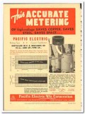 Pacific Electric Mfg Corp 1943 vintage ad accurate metering