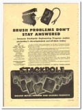 Stackpole Carbon Company 1943 vintage electrical ad brush problems