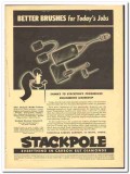 Stackpole Carbon Company 1943 vintage electrical ad better brushes