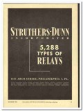 Struthers-Dunn Inc 1943 vintage electrical ad relays types