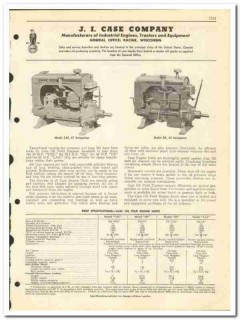 J I Case Company 1950 vintage oil catalog oilfield industrial engines J I Case Company 1950 vintage oil catalog oilfield industrial engines