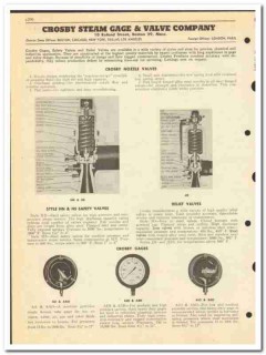 Crosby Steam Gage Valve Company 1950 vintage oil gas catalog oilfield Crosby Steam Gage Valve Company 1950 vintage oil gas catalog oilfield