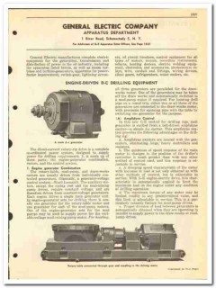 General Electric Company 1950 vintage oil catalog oilfield drilling General Electric Company 1950 vintage oil catalog oilfield drilling
