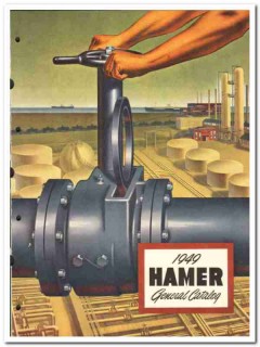 Hamer Oil Tool Company 1950 vintage catalog oilfield valves line blind Hamer Oil Tool Company 1950 vintage catalog oilfield valves line blind