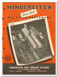 Hinderliter Tool Company 1950 vintage oil catalog oilfield equipment