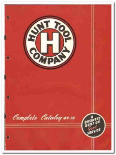 Hunt Tool Company 1950 vintage oil catalog oilfield drilling equipment Hunt Tool Company 1950 vintage oil catalog oilfield drilling equipment