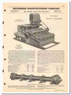 Hutchison Mfg Company 1950 vintage oil catalog oilfield shakers lights