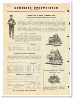 Homelite Corp 1950 vintage oil catalog oilfield generators pumps Homelite Corp 1950 vintage oil catalog oilfield generators pumps