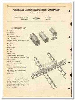 General Mfg Company Houston 1950 vintage oil catalog oilfield houses