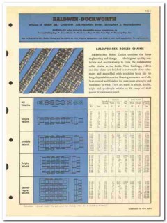 Chain Belt Company 1950 vintage oil catalog oilfield Baldwin-Duckworth