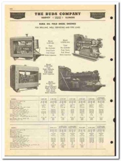 Buda Company 1950 vintage oil catalog oilfield engines diesel drilling Buda Company 1950 vintage oil catalog oilfield engines diesel drilling