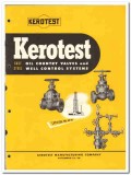 Kerotest Mfg Company 1950 vintage oil catalog oilfield control valves Kerotest Mfg Company 1950 vintage oil catalog oilfield control valves