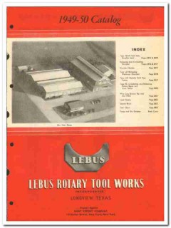 LeBus Rotary Tool Works Inc 1950 vintage oil catalog oilfield drilling LeBus Rotary Tool Works Inc 1950 vintage oil catalog oilfield drilling