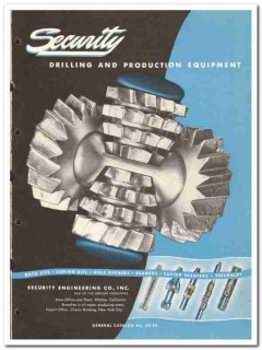 Security Engineering Company 1950 vintage oil catalog oilfield bits