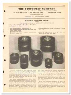 Southwest Company 1950 vintage oil gas catalog oilfield slush pump Southwest Company 1950 vintage oil gas catalog oilfield slush pump