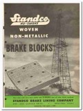 Standco Brake Lining Company 1950 vintage oil catalog asbestos blocks