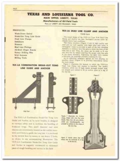 Texas Louisiana Tool Company 1950 vintage oil catalog oilfield TEX-LA Texas Louisiana Tool Company 1950 vintage oil catalog oilfield TEX-LA