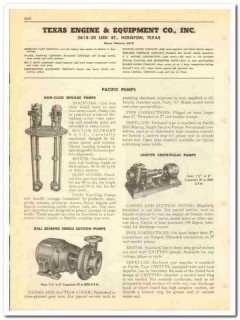 Texas Engine Equipment Company 1950 vintage oil catalog oilfield pumps Texas Engine Equipment Company 1950 vintage oil catalog oilfield pumps
