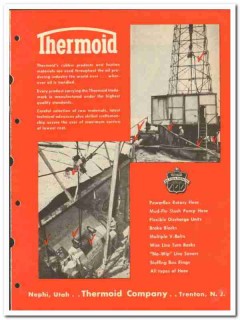 Thermoid Company 1950 vintage oil gas catalog oilfield rubber asbestos